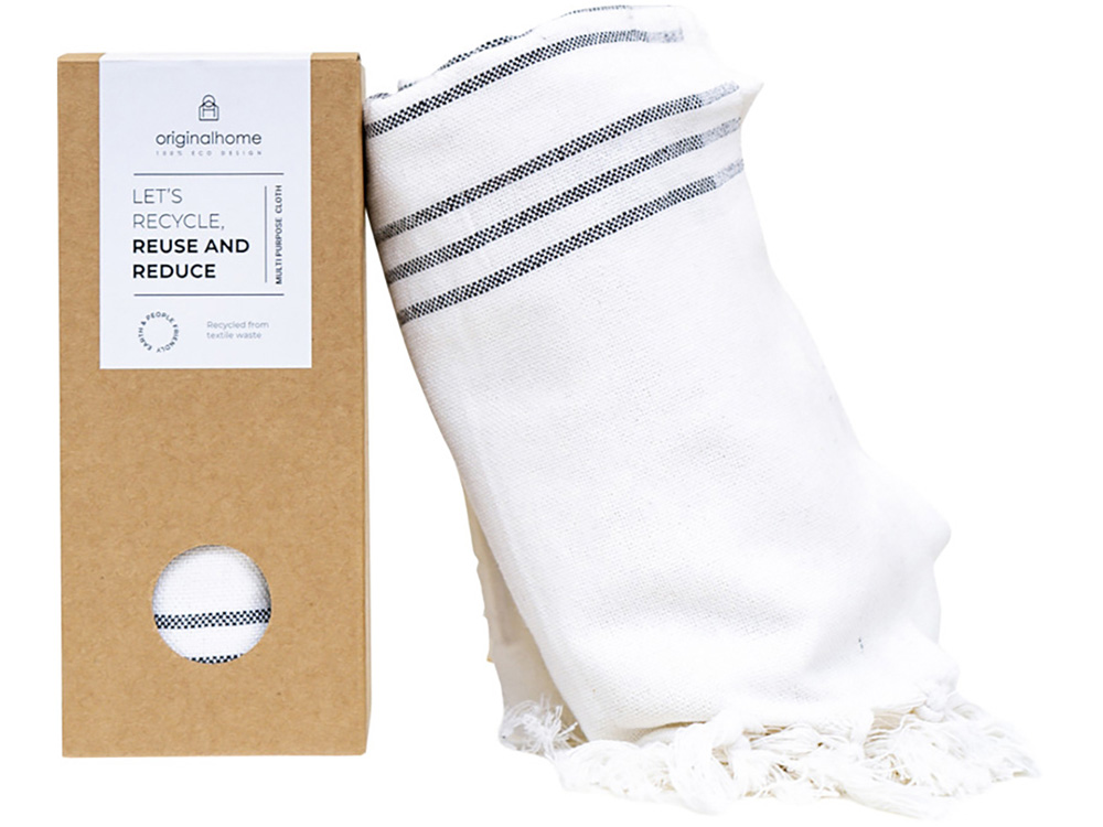 Originalhome плед 3-в-1 из переработанных материалов - 85 x 175 см - Белый