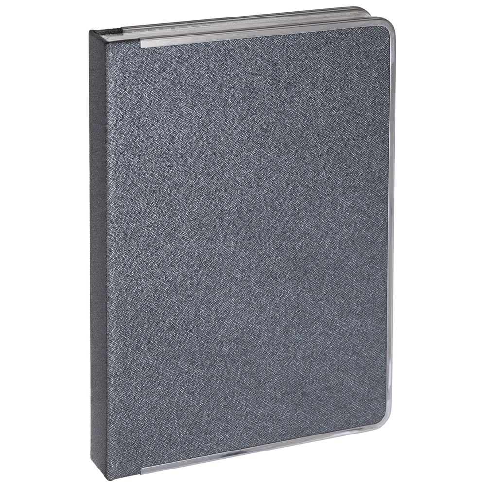 Ежедневник Frame Metal, недатированный, серый